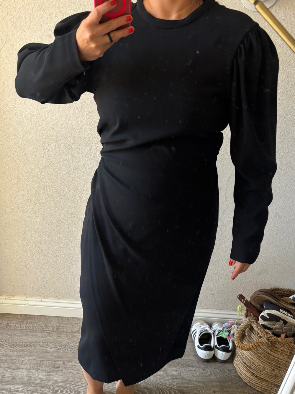 A.L.C. Black Long Sleeve Sheath Dress (NWT)